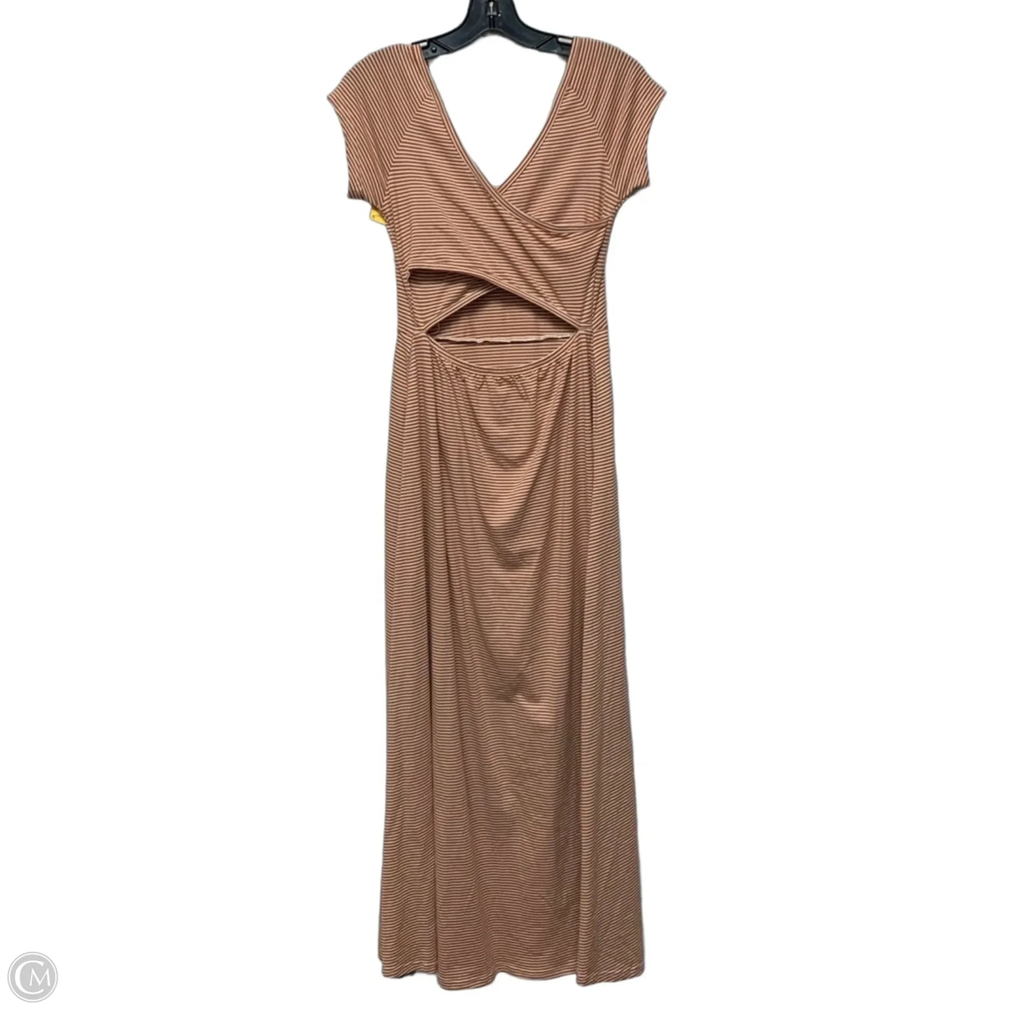 Dress Casual Maxi By Pact In Orange & White, Size: S