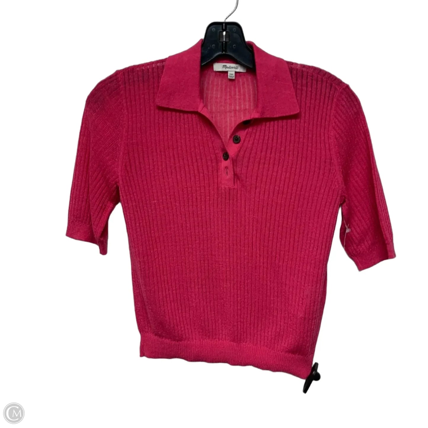 Top Short Sleeve By Madewell In Pink, Size: Xxs