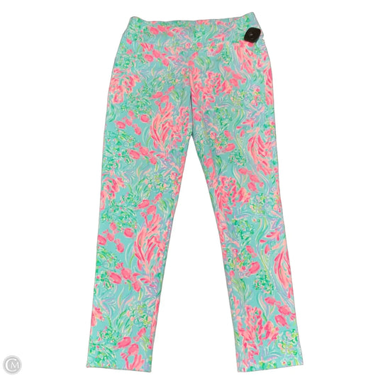 Pants Designer By Lilly Pulitzer In Blue & Pink, Size: 6