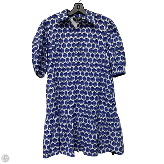Dress Designer By Kate Spade In Blue & White, Size: M