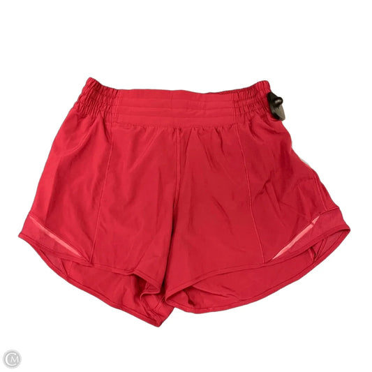 Athletic Shorts By Lululemon In Pink, Size: M