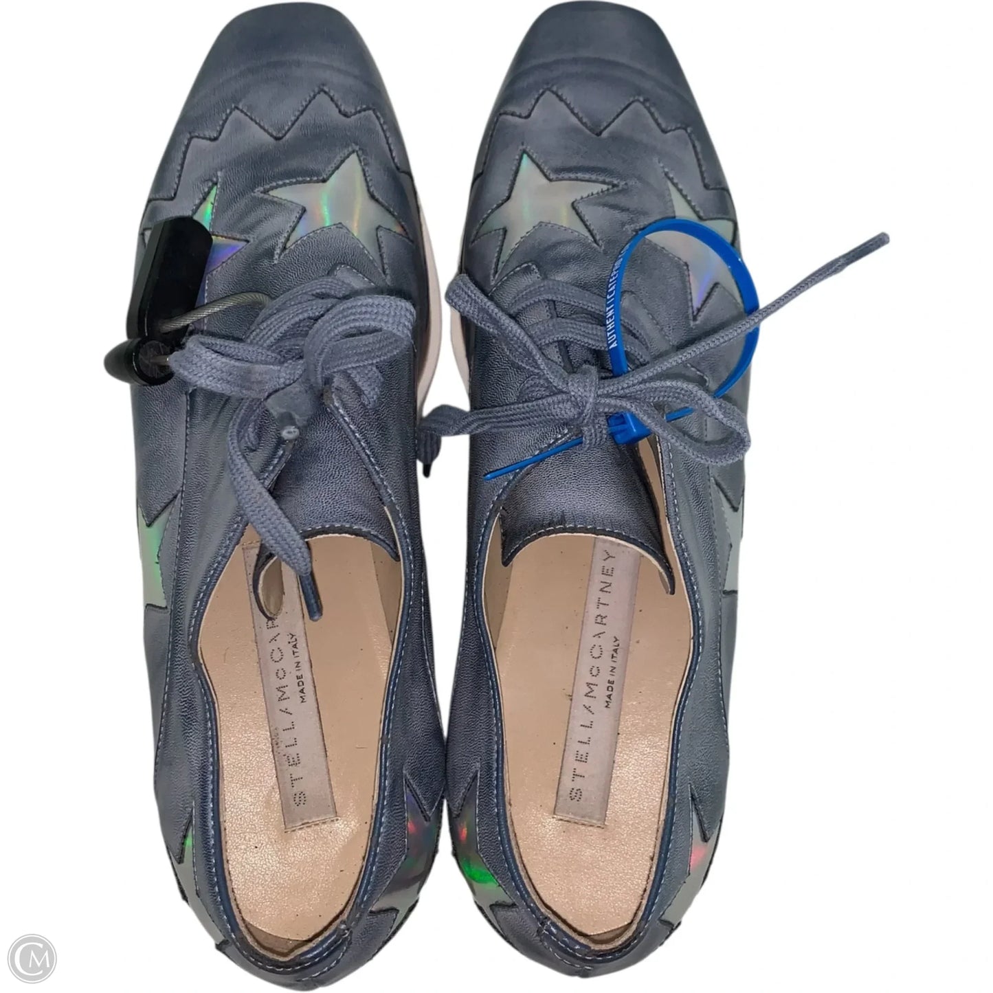Shoes Luxury Designer By Stella Mccartney In Blue & Brown, Size: 7.5