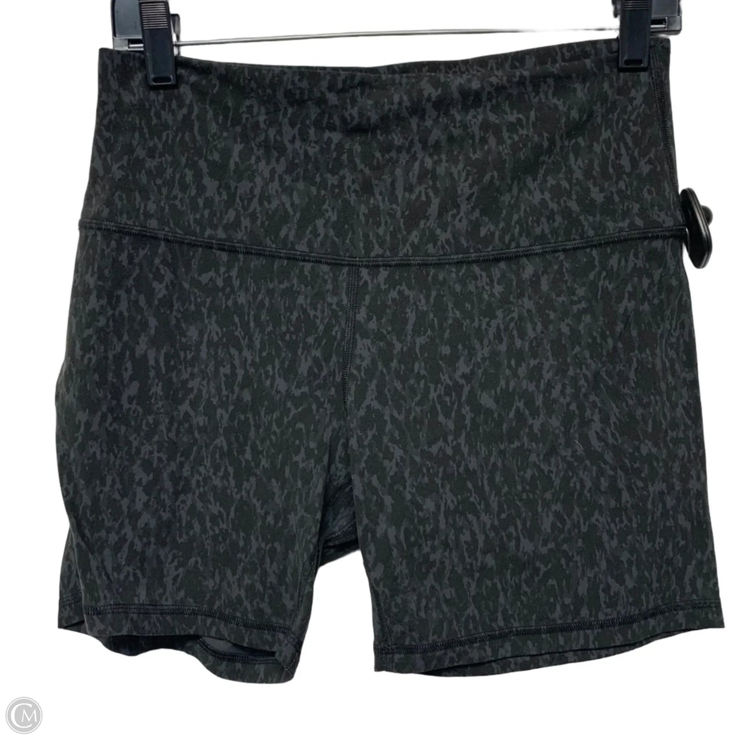 Athletic Shorts By Lululemon In Black & Grey, Size: M