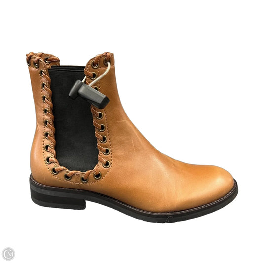 Boots Designer By See By Chloe In Black & Brown, Size: 9.5