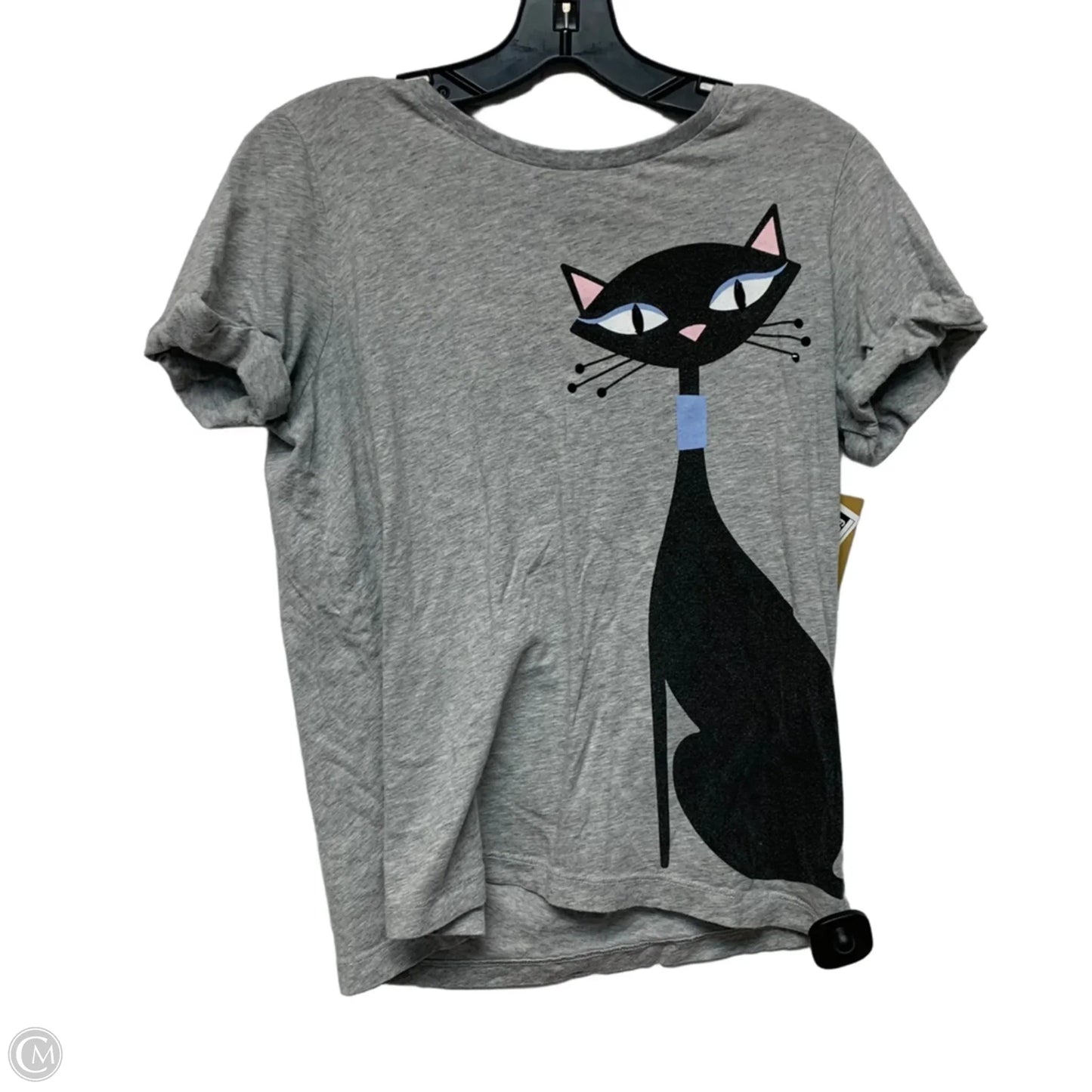 Top Short Sleeve Designer By Kate Spade In Grey, Size: S