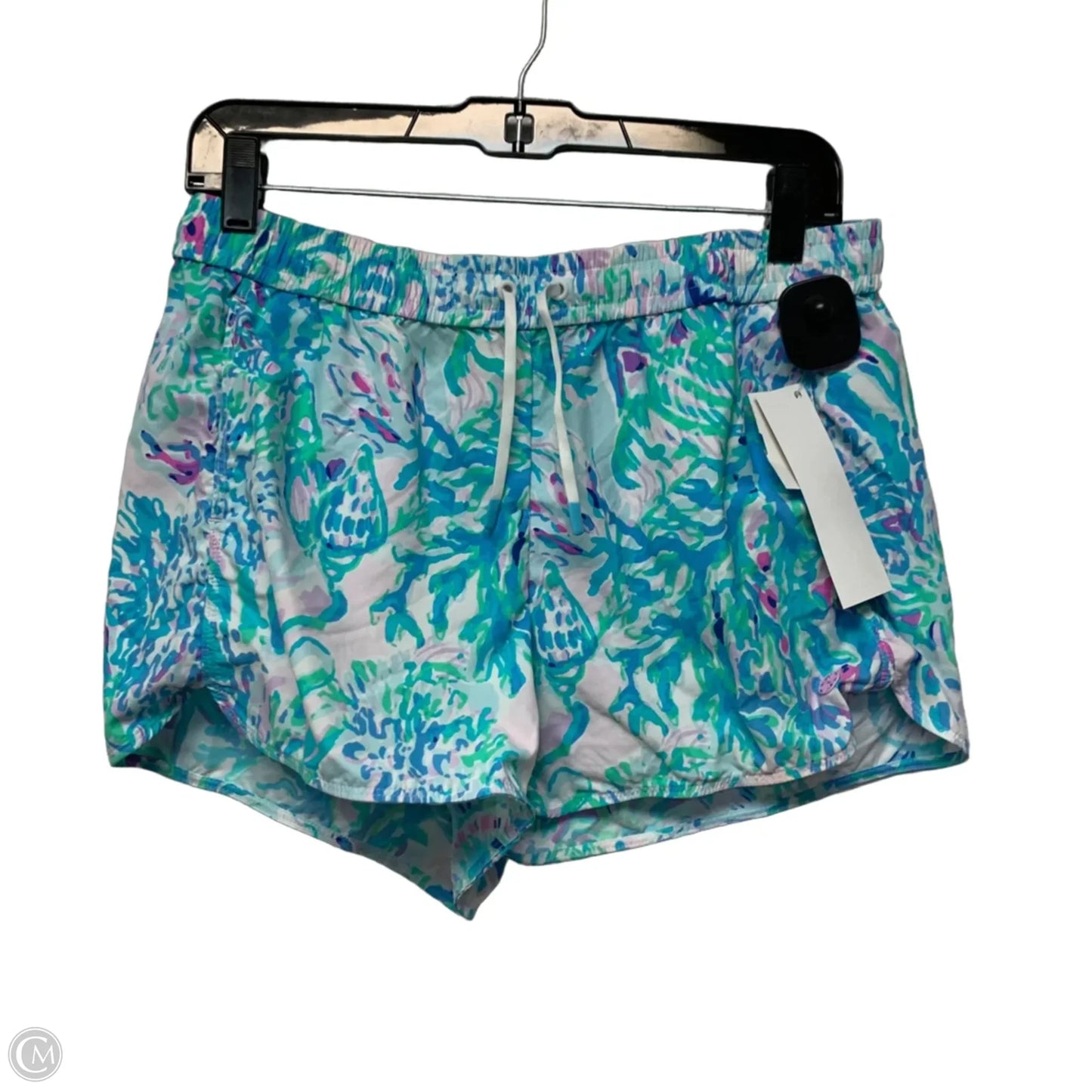 Shorts Designer By Lilly Pulitzer In Blue & Green, Size: M