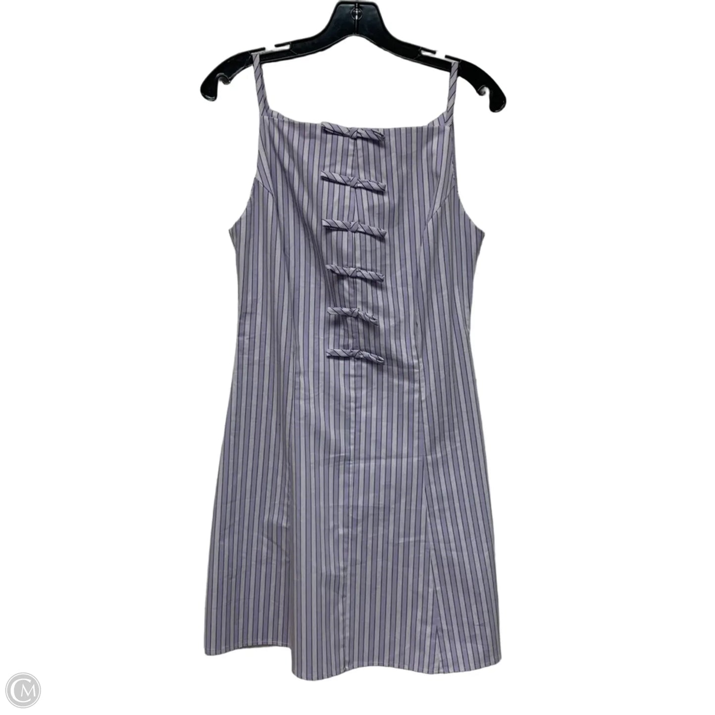 Dress Casual Short By Exquise In Purple & White, Size: S