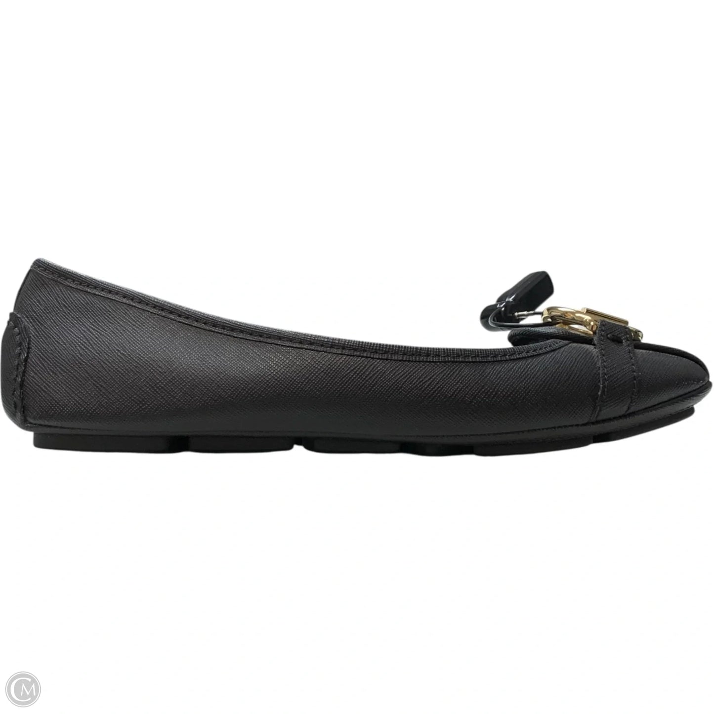 Shoes Designer By Michael Kors In Black & Gold, Size: 7.5
