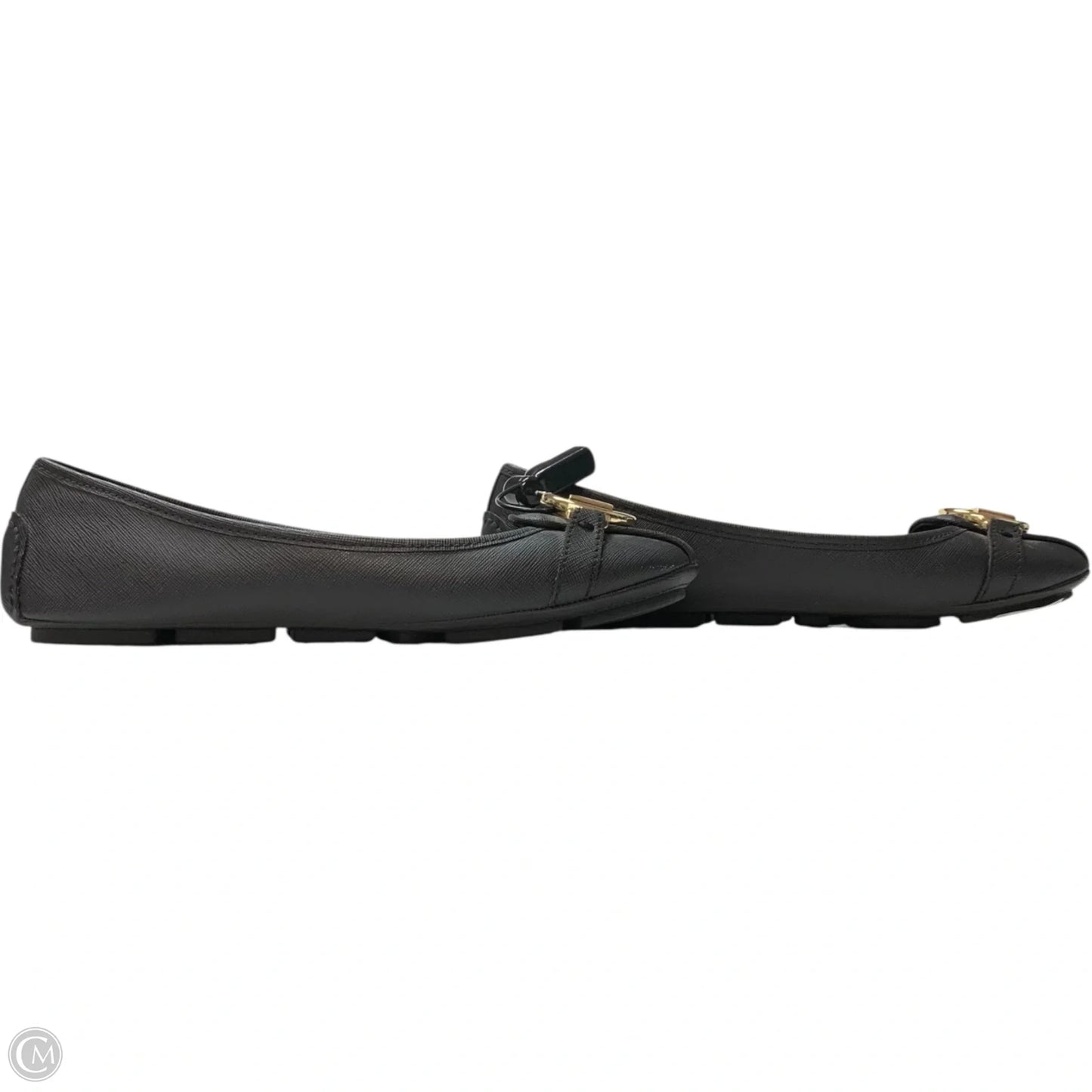 Shoes Designer By Michael Kors In Black & Gold, Size: 7.5