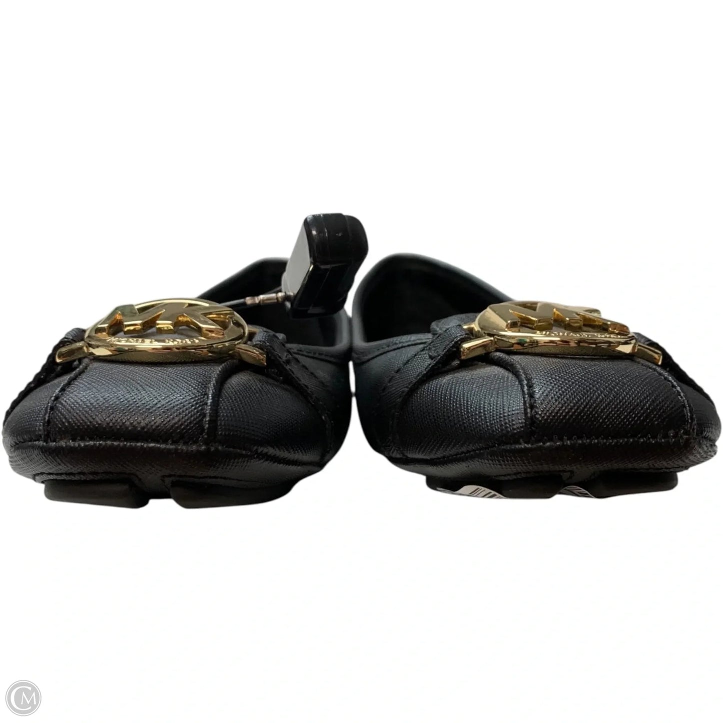Shoes Designer By Michael Kors In Black & Gold, Size: 7.5