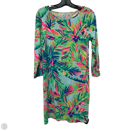 Dress Designer By Lilly Pulitzer In Green & Pink, Size: M