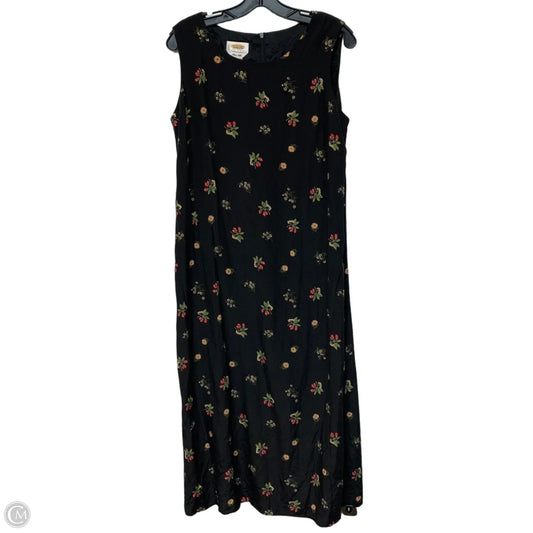 Dress Casual Midi By Talbots In Black & Red, Size: Xl