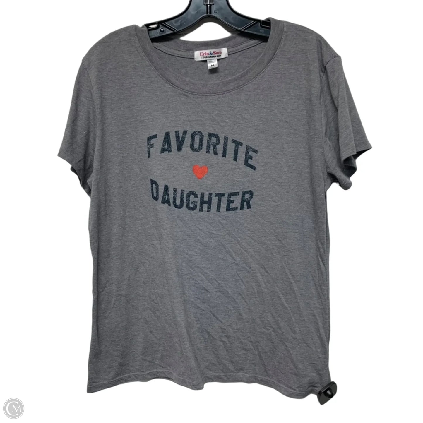 Top Short Sleeve By Clothes Mentor In Grey, Size: M