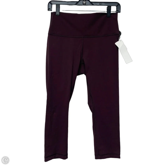 Athletic Leggings Capris By Lululemon In Purple, Size: M