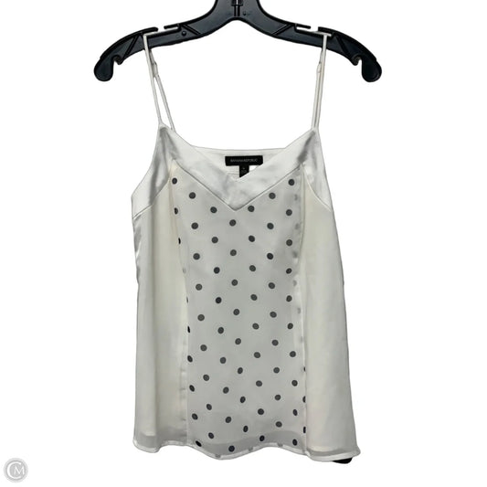 Blouse Sleeveless By Banana Republic In Polkadot Pattern, Size: S