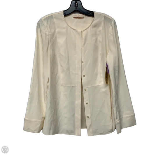 Blouse Designer By Tory Burch In Cream, Size: S