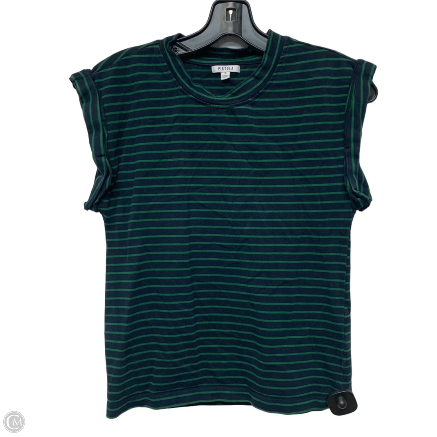 Top Sleeveless By Pistola In Blue & Green, Size: S