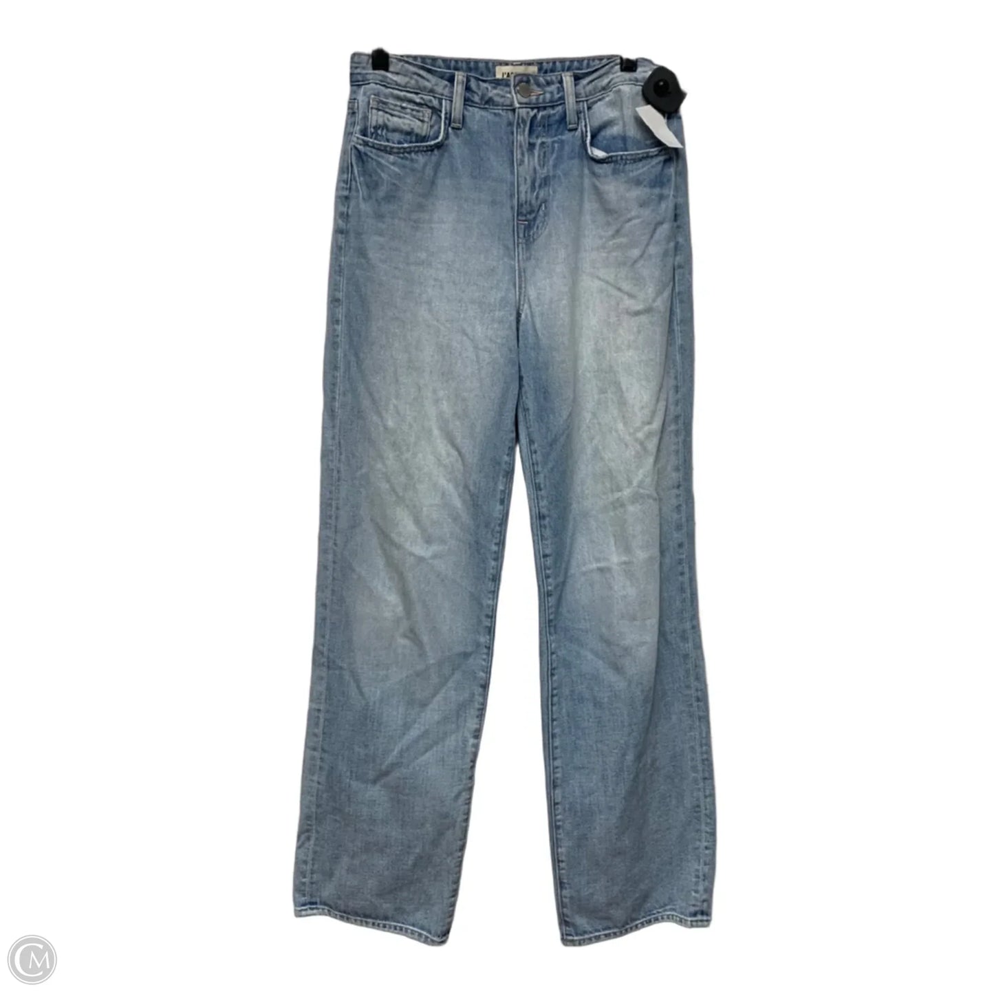 Jeans Straight By L Agence In Blue Denim, Size: 2