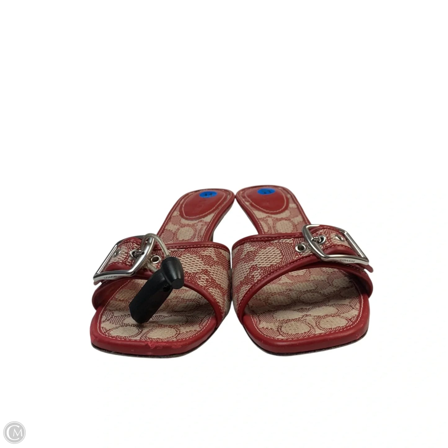 Shoes Designer By Coach In Cream & Red, Size: 11