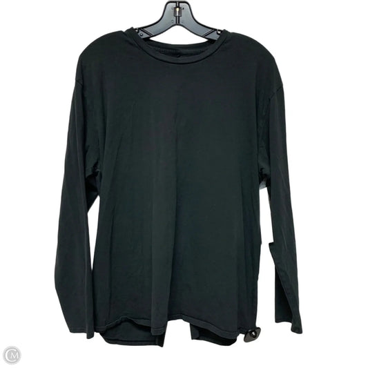 Athletic Top Long Sleeve Crewneck By Lululemon In Black, Size: M
