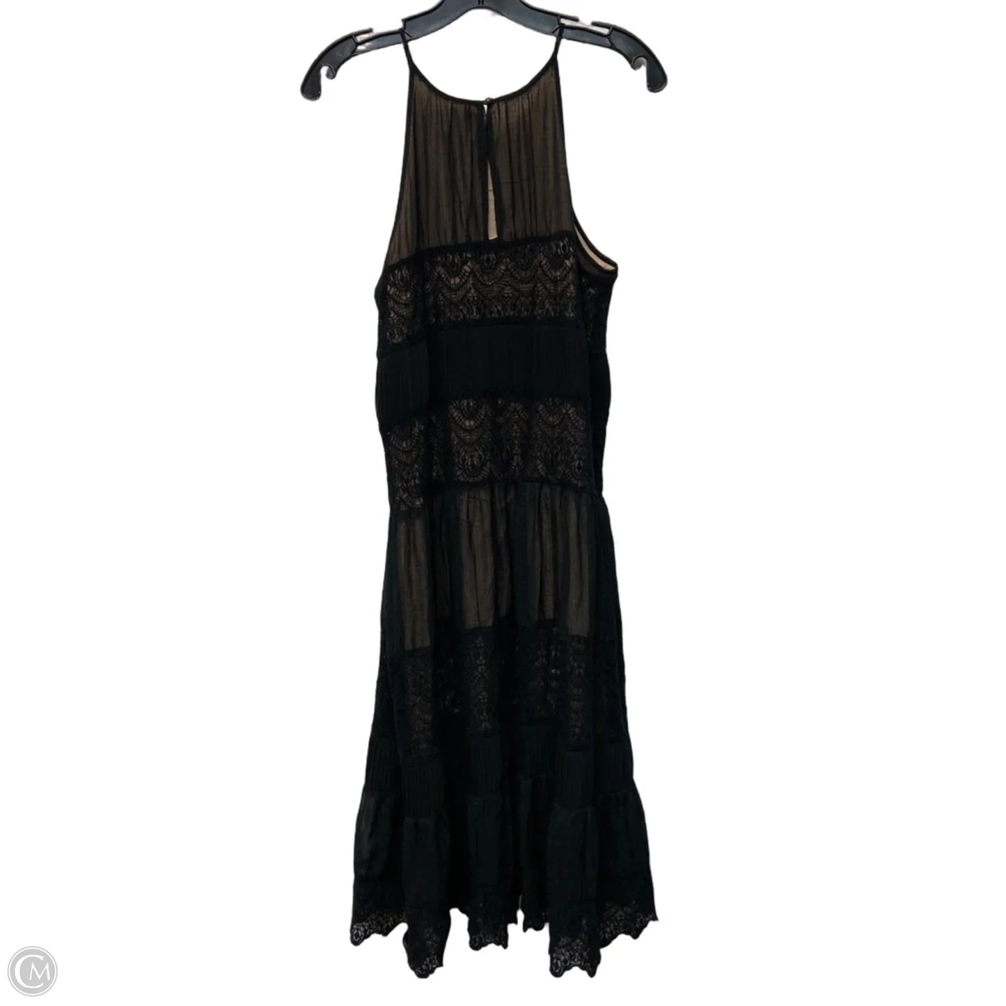 Dress Casual Midi By Hd In Paris In Black & Tan, Size: M