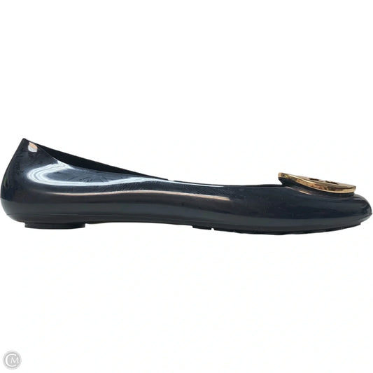 Shoes Designer By Tory Burch In Blue & Gold, Size: 6