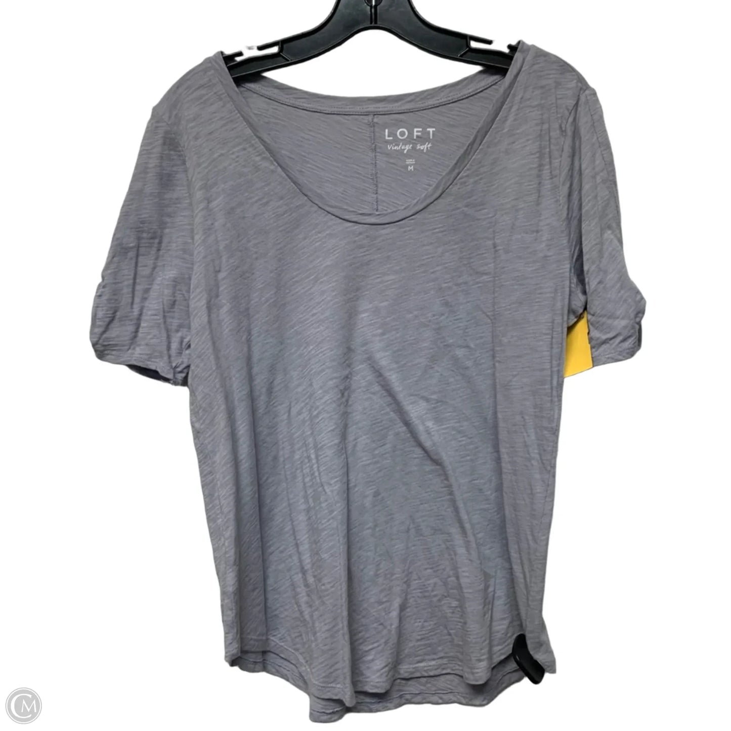 Top Short Sleeve Basic By Loft In Blue, Size: M