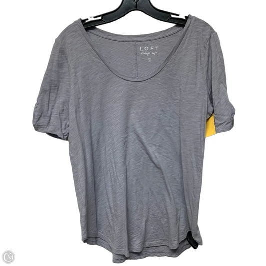 Top Short Sleeve Basic By Loft In Blue, Size: M