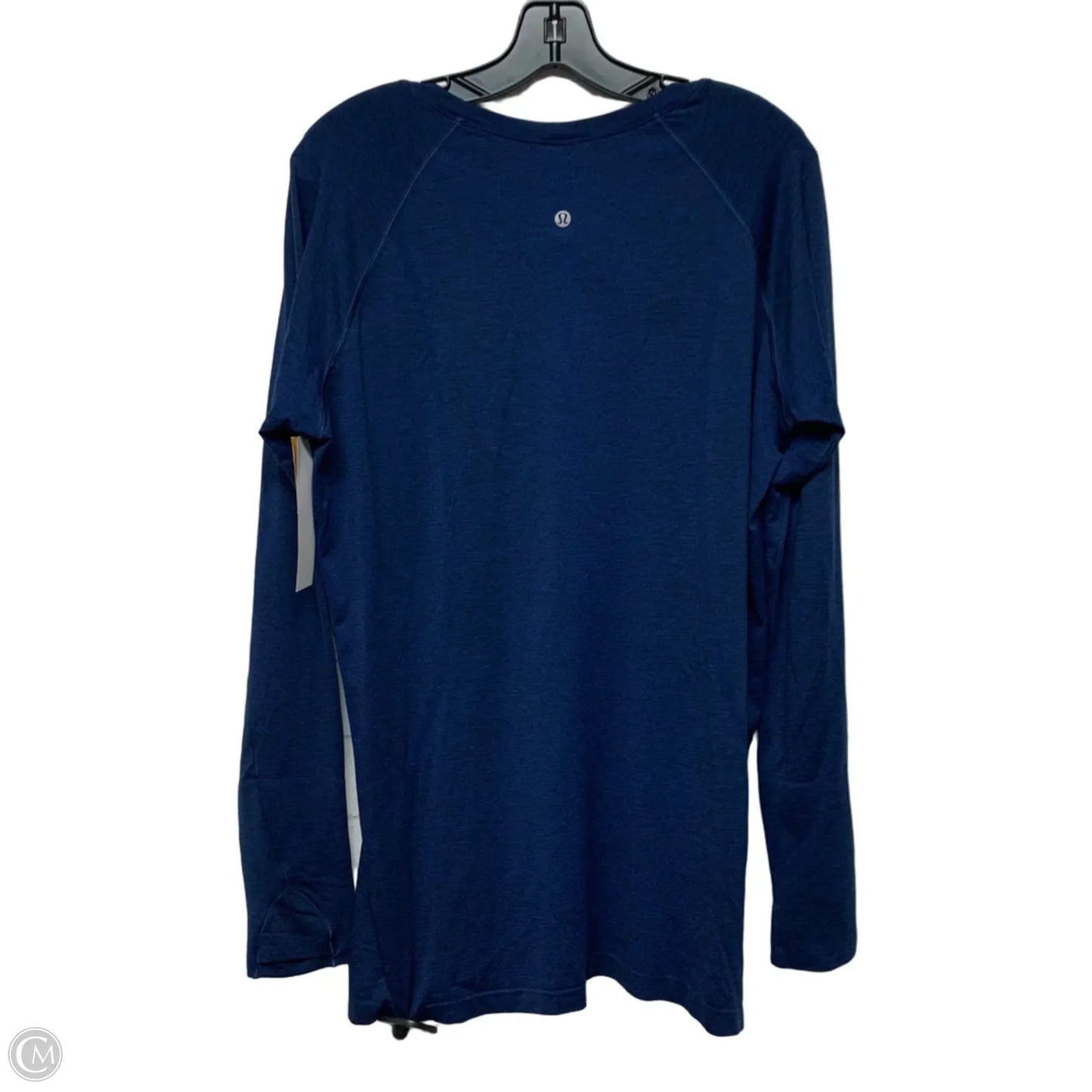 Athletic Top Long Sleeve Crewneck By Lululemon In Blue, Size: Xl