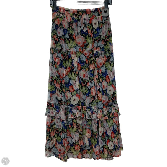Skirt Maxi By Anthropologie In Multi-colored, Size: Xs