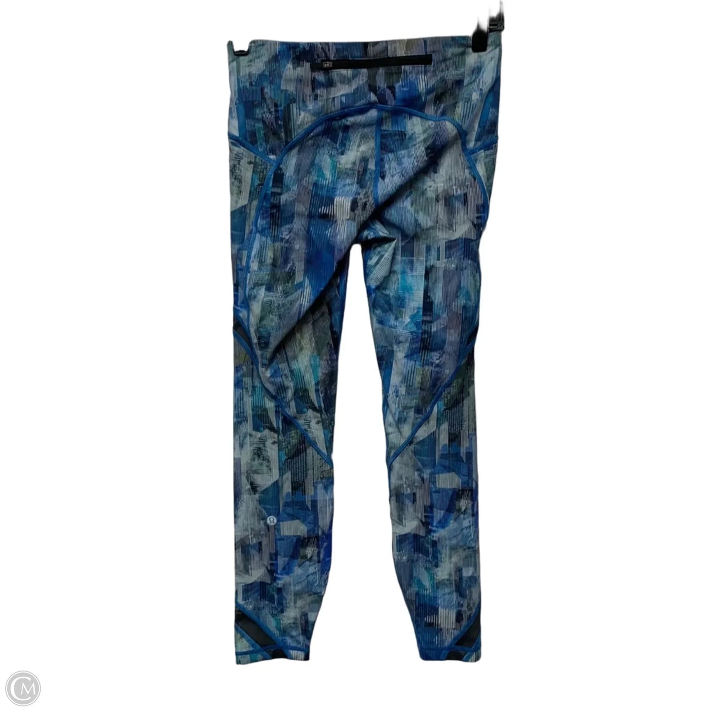 Athletic Leggings Capris By Lululemon In Blue & Green, Size: S