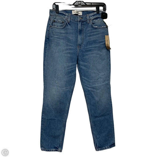 Jeans Straight By Reformation In Blue Denim, Size: 8