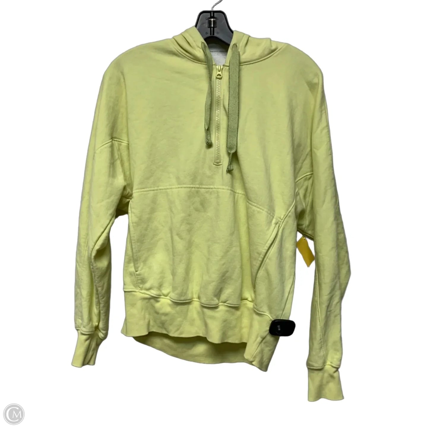 Sweatshirt Hoodie By Free People In Yellow, Size: S