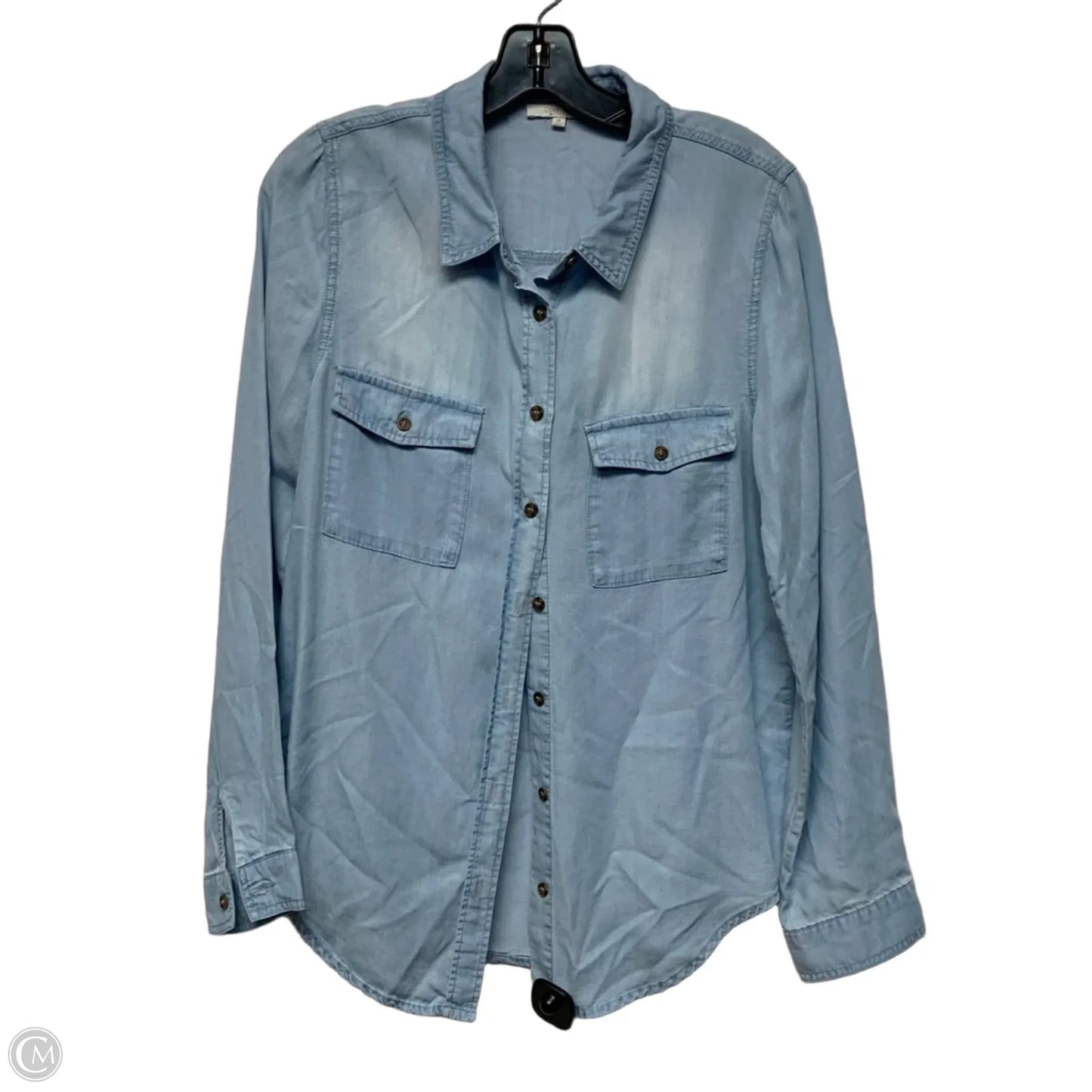 Top Long Sleeve By Love Tree In Blue, Size: M