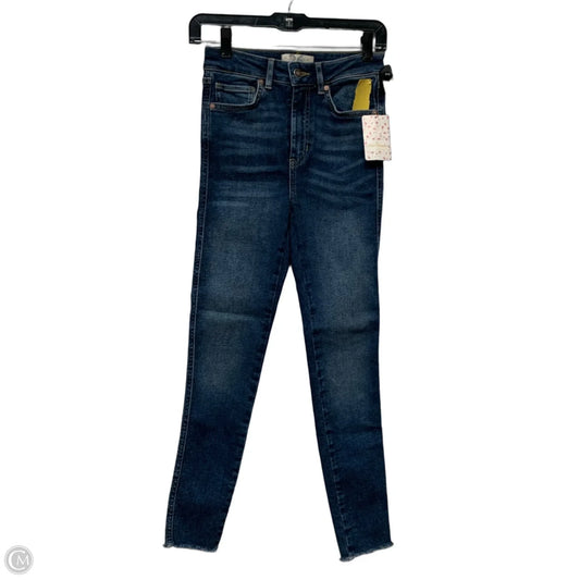 Jeans Skinny By Free People In Blue Denim, Size: 2