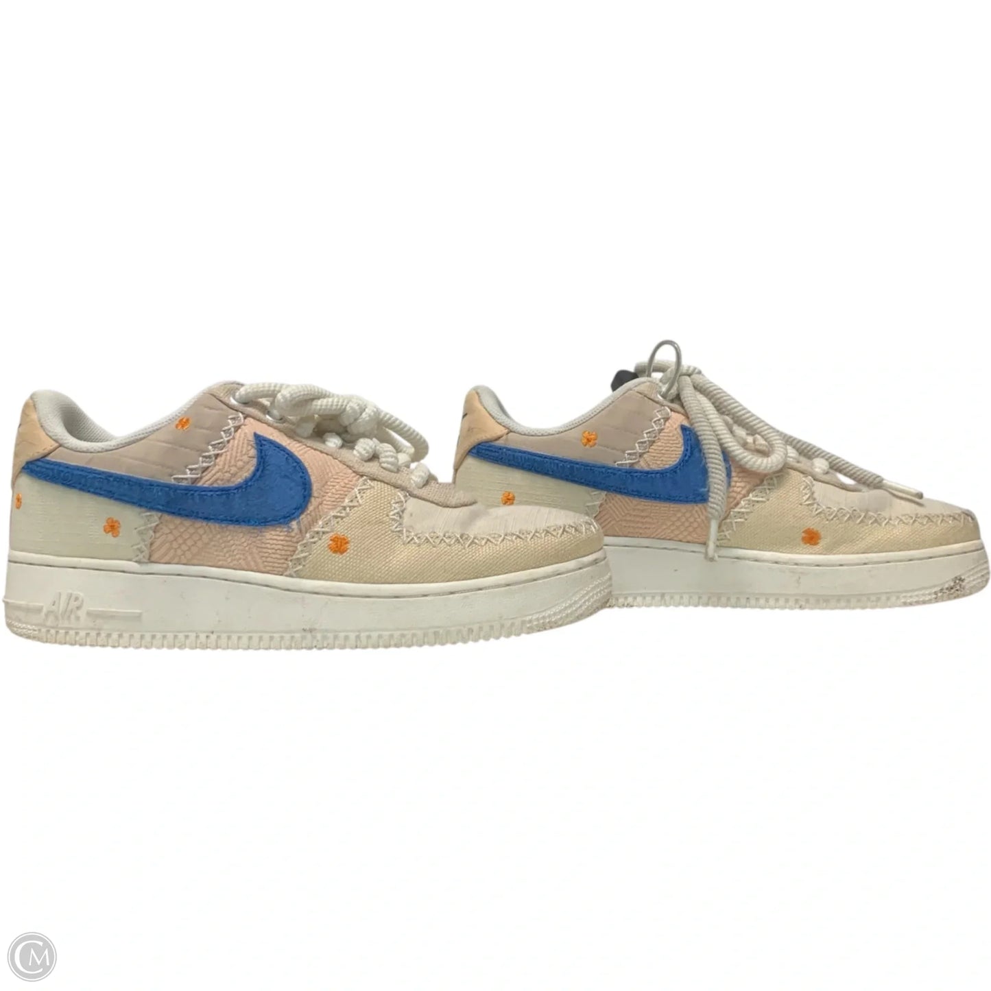 Shoes Sneakers By Nike In Blue & Cream, Size: 8.5