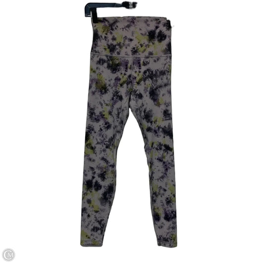 Athletic Leggings By Lululemon In Green & Purple, Size: S