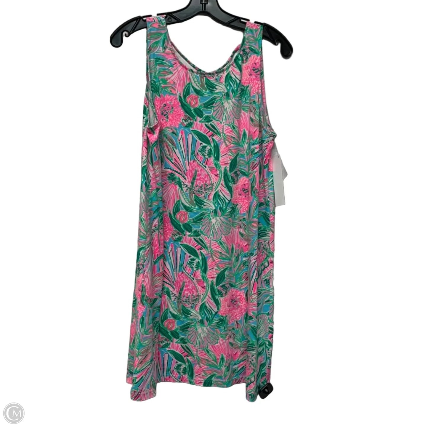 Dress Designer By Lilly Pulitzer In Green & Pink, Size: L