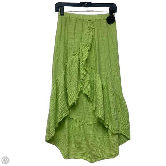 Skirt Maxi By Stark In Chartreuse, Size: S