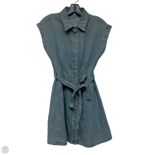 Dress Casual Short By Heartloom In Blue Denim, Size: Xs