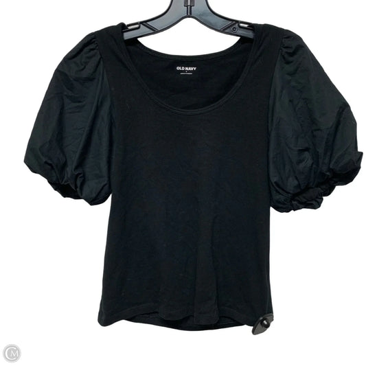 Top Short Sleeve By Old Navy In Black, Size: S