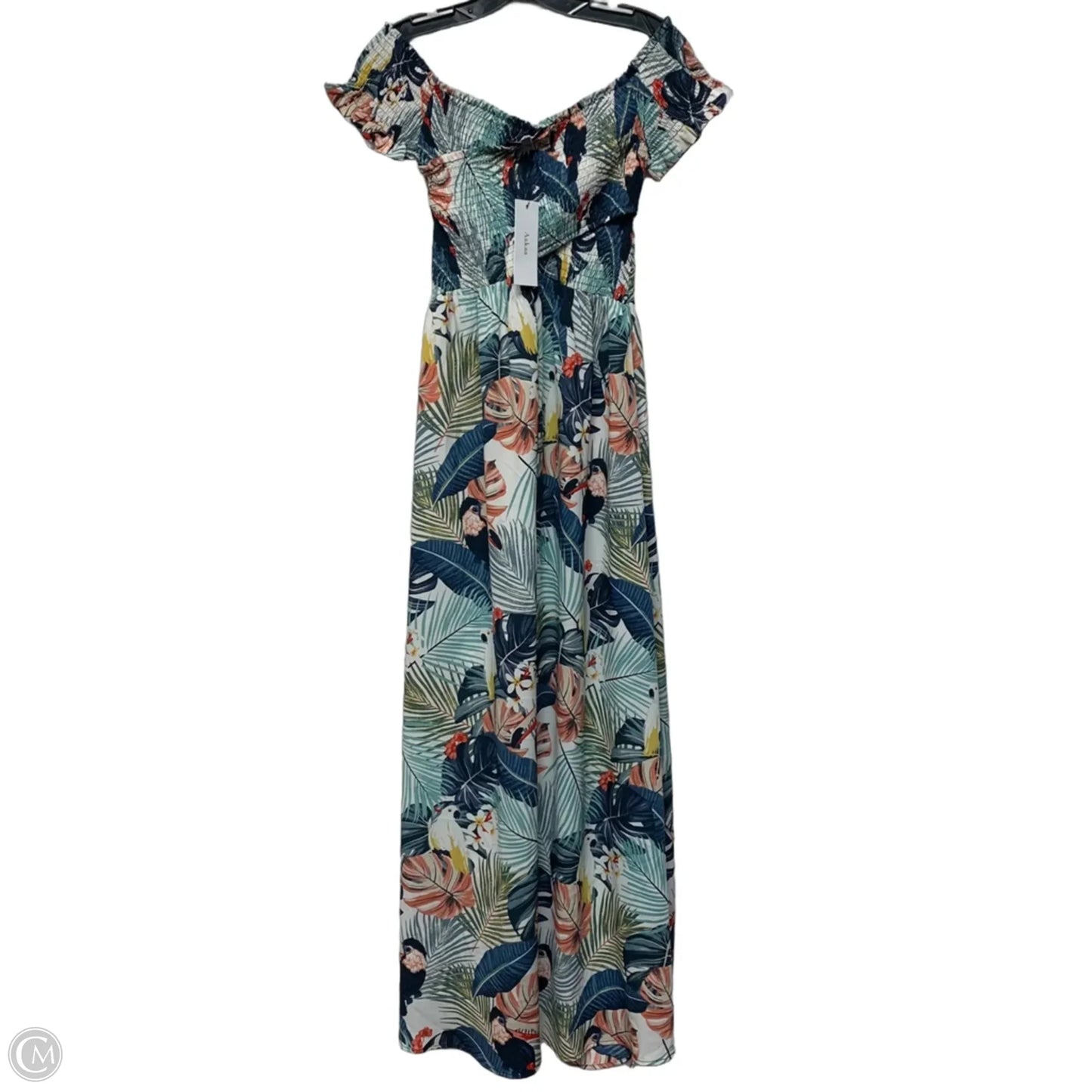 Dress Casual Maxi By Aakaa In Tropical Print, Size: Xs