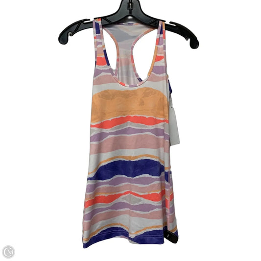 Athletic Tank Top By Lululemon In Orange & Purple, Size: S