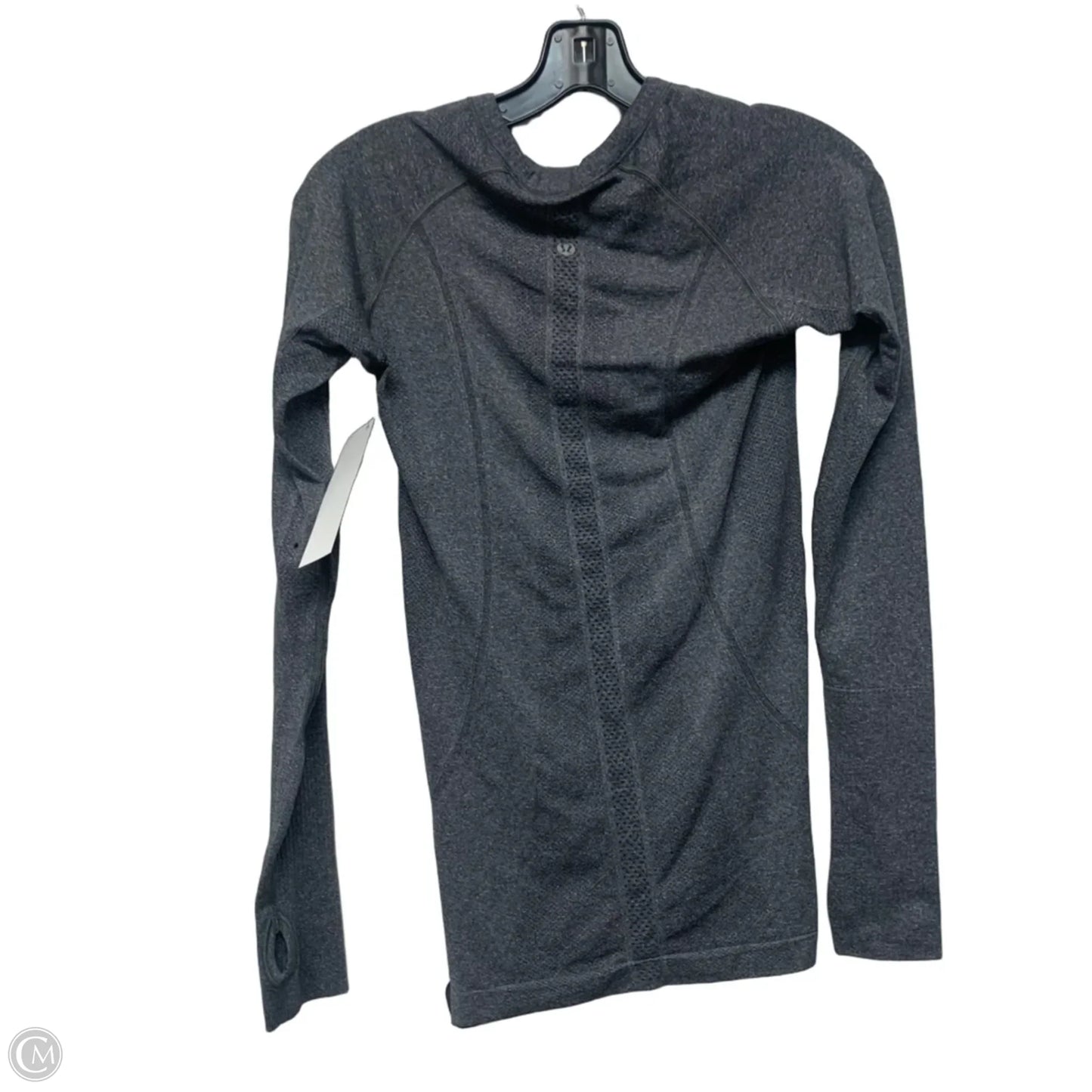 Athletic Top Long Sleeve Crewneck By Lululemon In Grey, Size: S