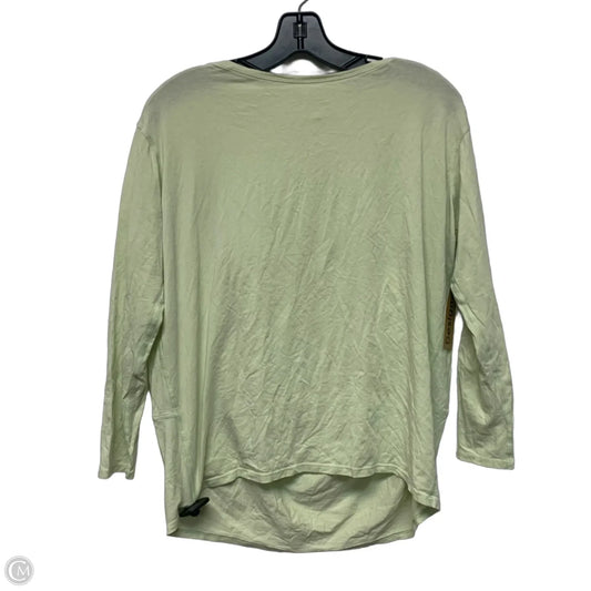 Athletic Top Long Sleeve Crewneck By Lululemon In Green, Size: S