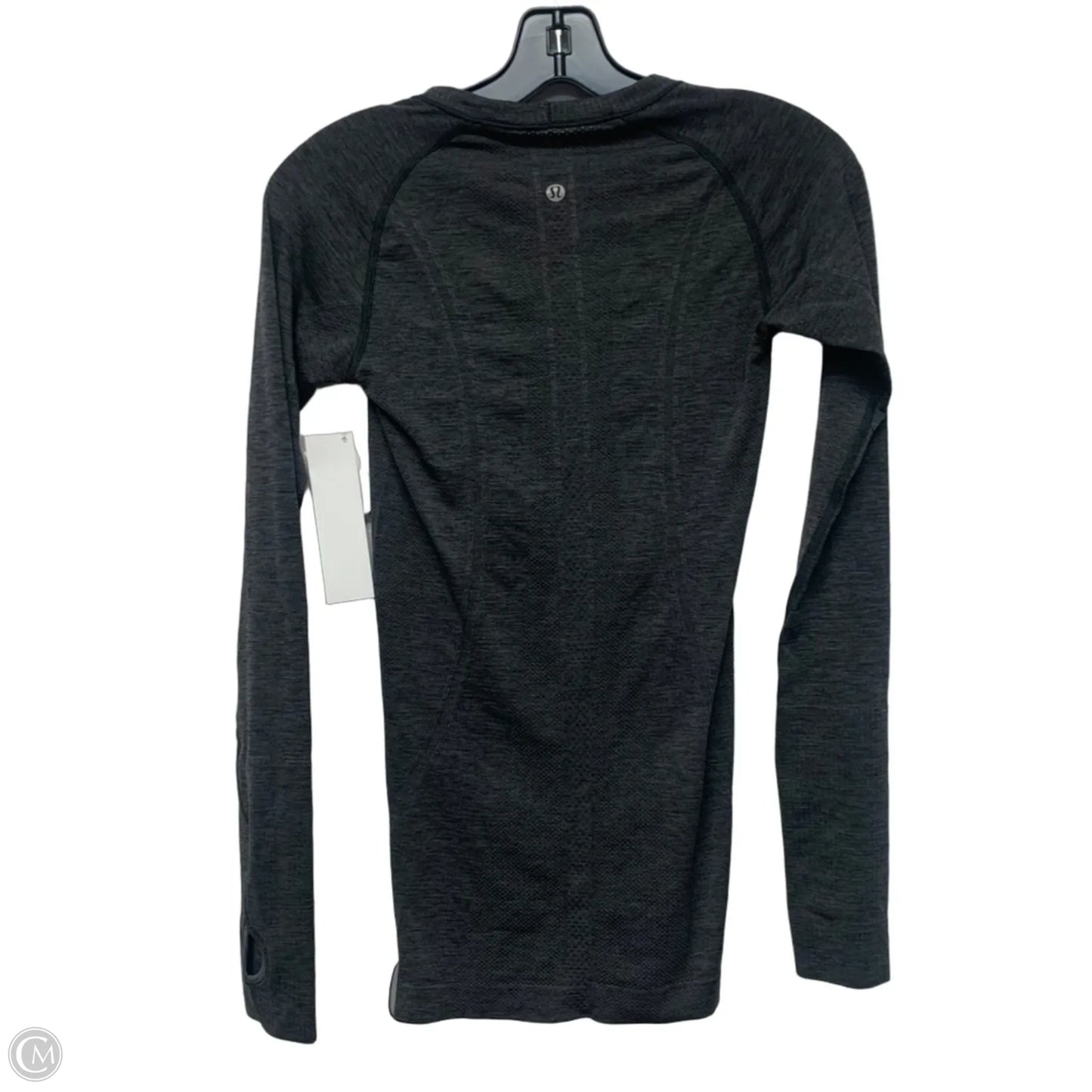 Athletic Top Long Sleeve Crewneck By Lululemon In Grey, Size: S