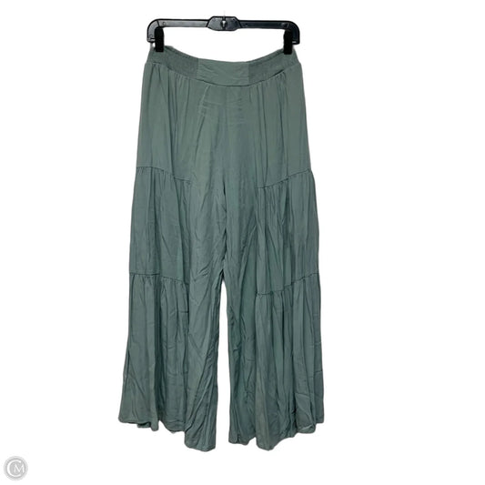 Pants Wide Leg By Main Strip In Green, Size: S