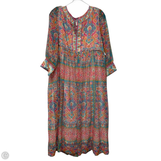 Dress Casual Midi By Gretchen Scott In Multi-colored, Size: L