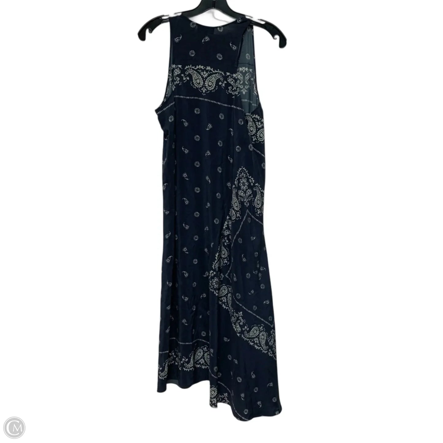 Dress Casual Midi By Theory In Blue & White, Size: L