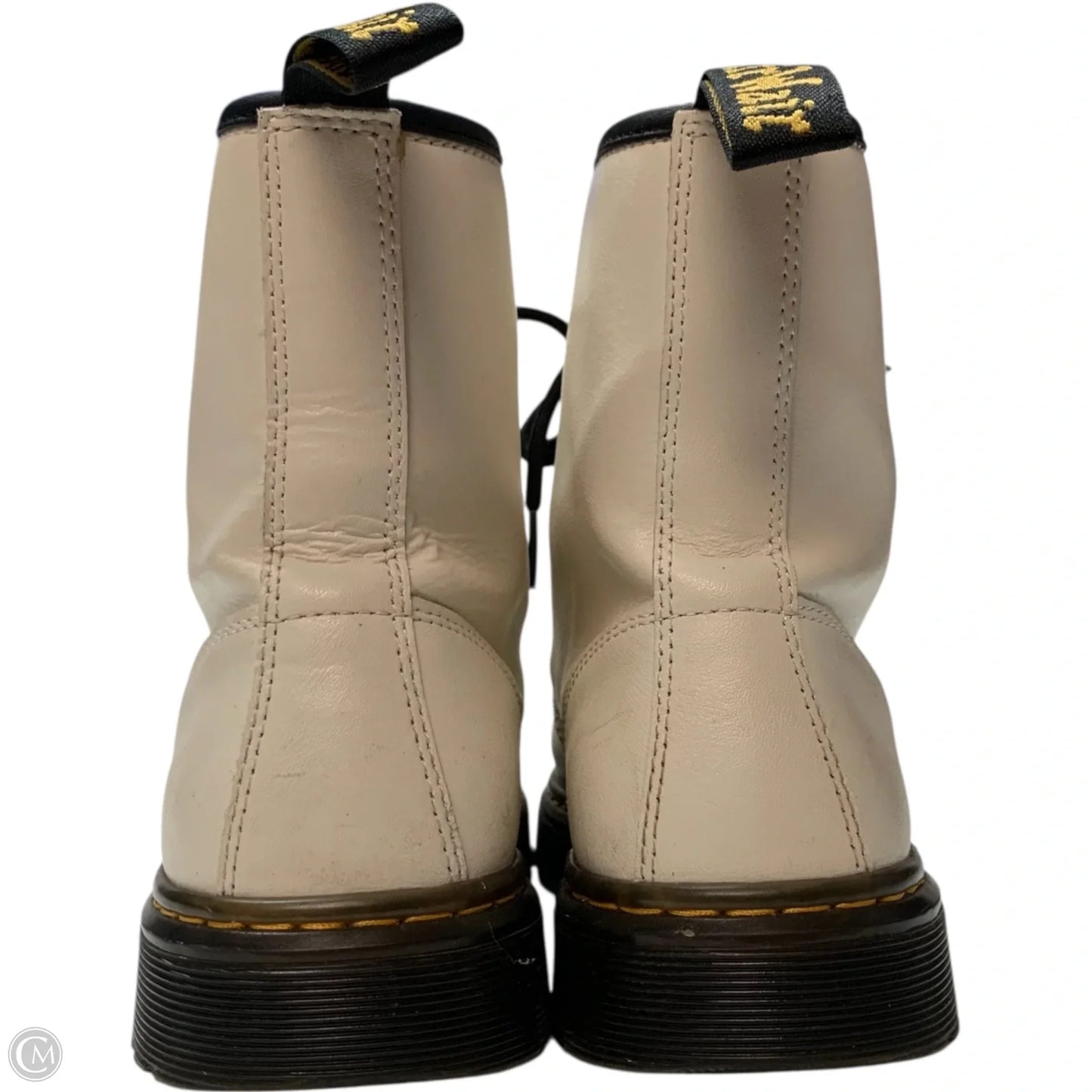 Boots Designer By Dr Martens In Cream, Size: 8